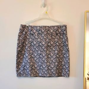 Banana Republic floral miniskirt
